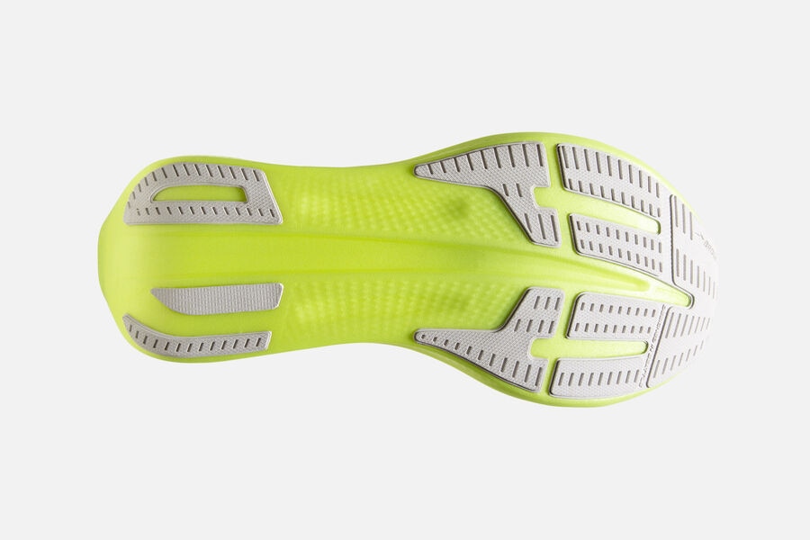 Brooks Hyperion Elite 2 Spikes Loopschoenen Heren - Wit/Grijs/Groen - 805139WOH